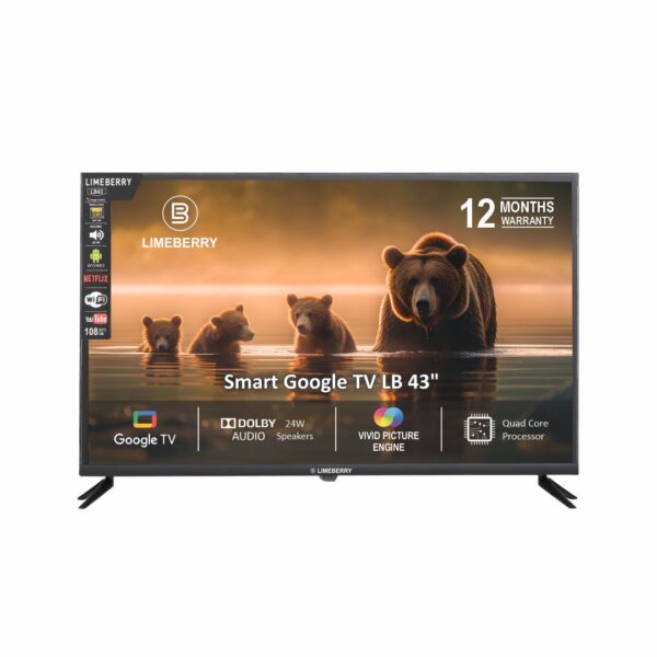 LIMEBERRY 108 cm (43 Inch) FHD Smart QLED Google TV (SP431CNG)