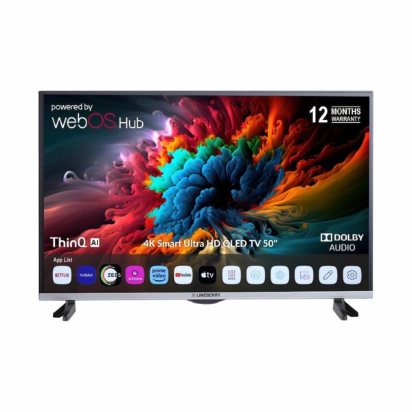 LIMEBERRY 127 cm (50 inch) 4K Ultra HD WebOS Smart QLED TV (EQLED50)