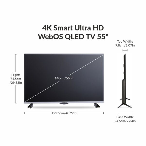 LIMEBERRY 140 cm (55 inch)  4K Ultra HD WebOs Smart QLED TV (EQLED55) - Image 4