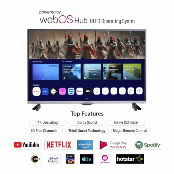 LIMEBERRY 140 cm (55 inch)  4K Ultra HD WebOs Smart QLED TV (EQLED55) - Image 5