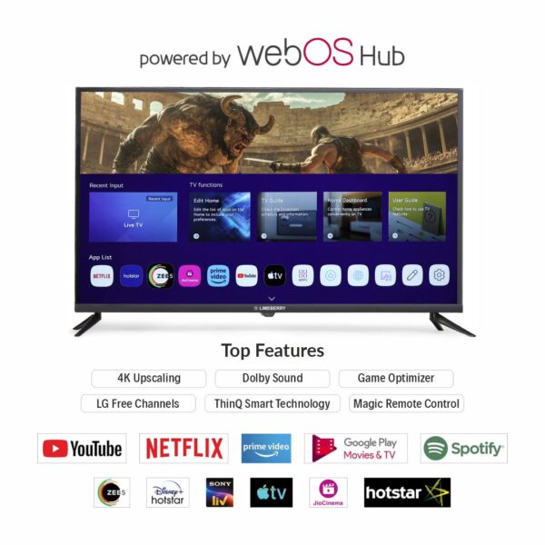 LIMEBERRY 109 cm (43 Inch) FHD Smart LED WebOS TV (LB431CNW) - Image 4